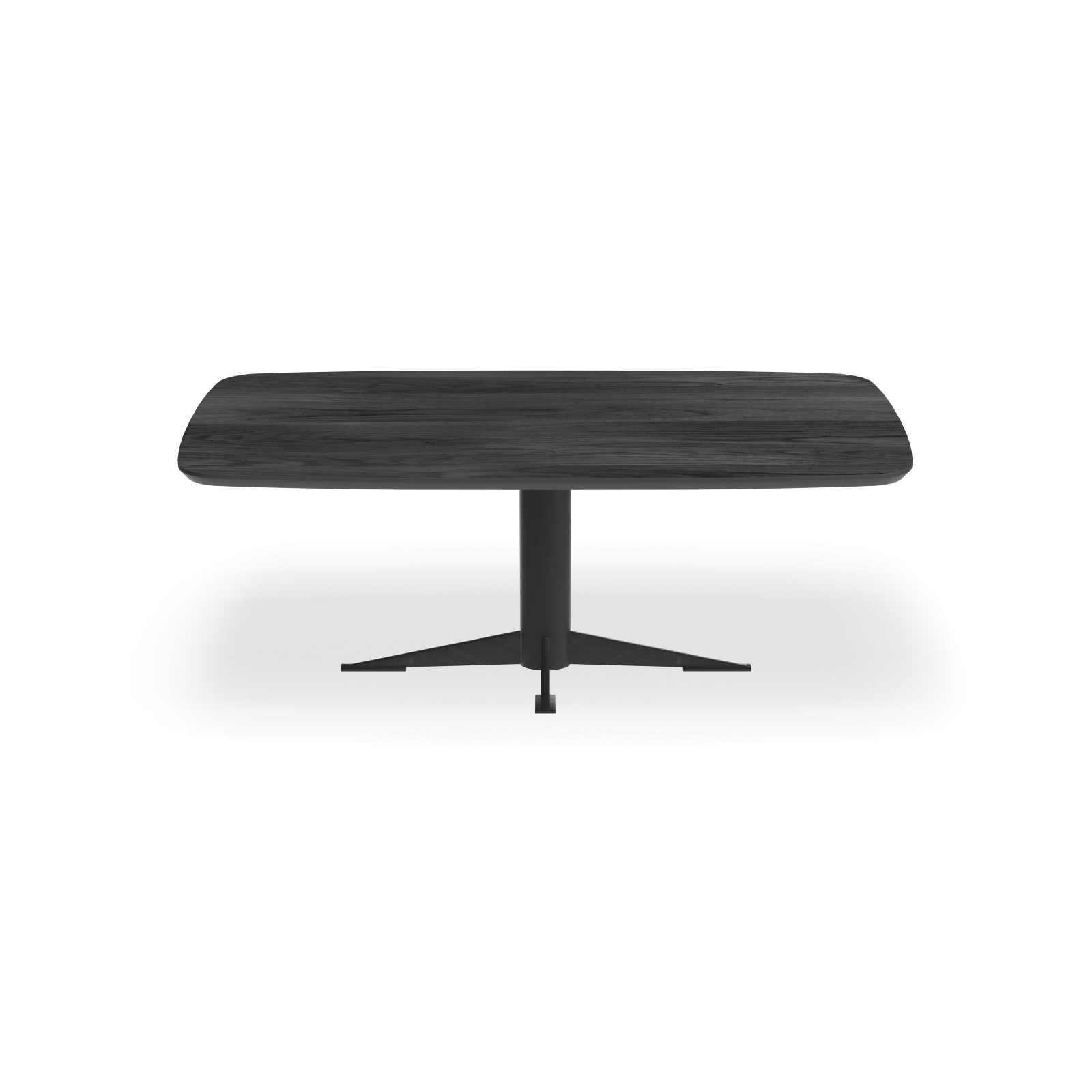 Eettafel Westfield - Deens Ovaal HPL Houtlook zwart (200x105cm)