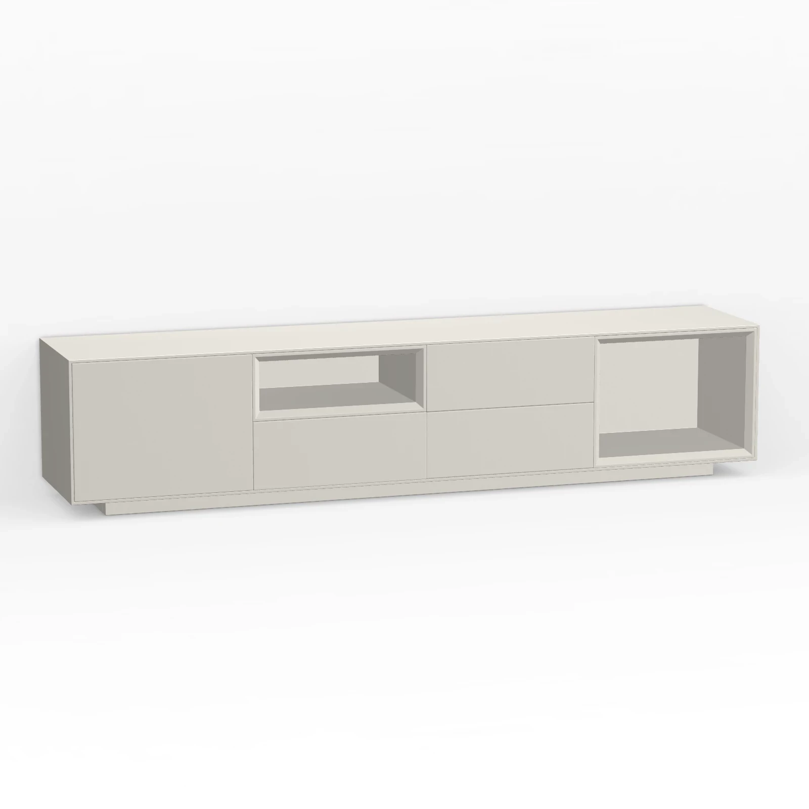 TV Meubel Pepper White 200cm Plint