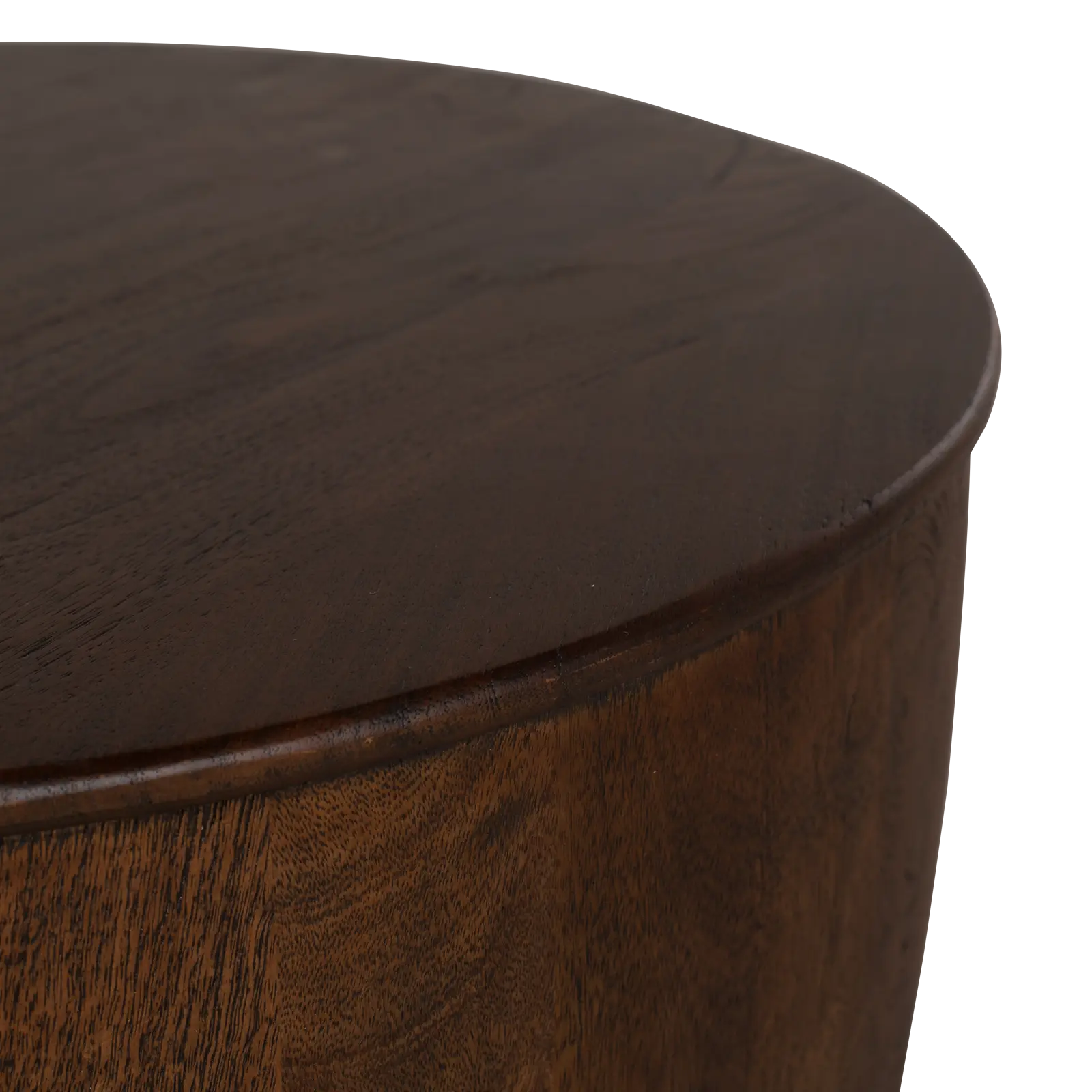 Salontafel set van 2 Bodhi - rond 65/80 cm - Mangohout  Cacao Bruin