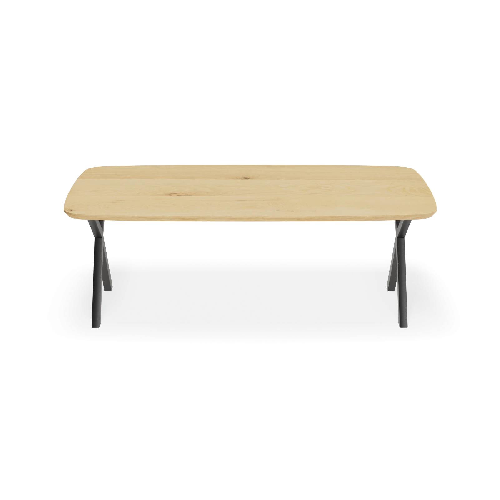 Eettafel X Poot(dun) - Deens Ovaal Eiken Nature White (220x110cm)