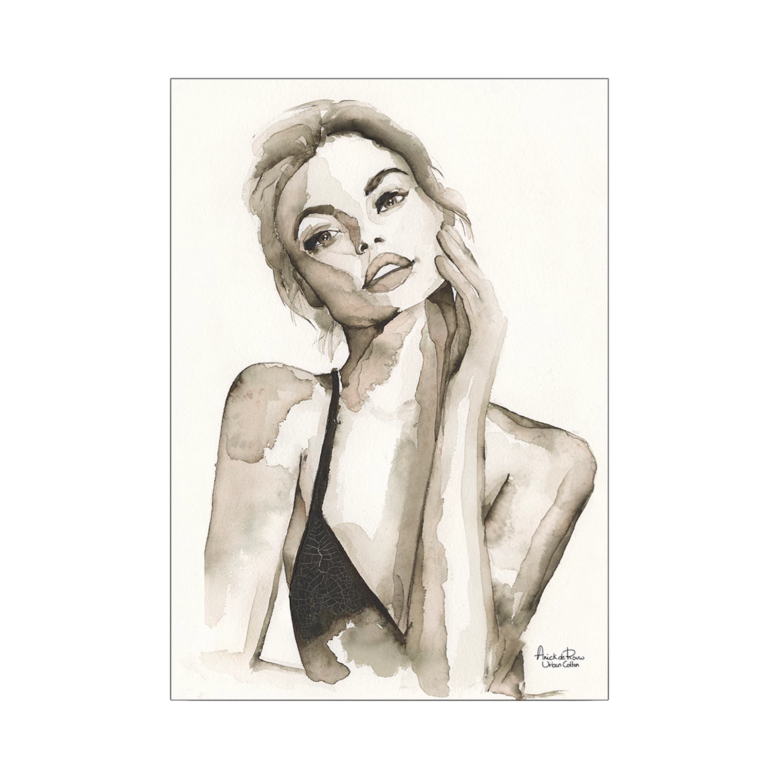 Wanddecoratie A Woman's Face (medium)