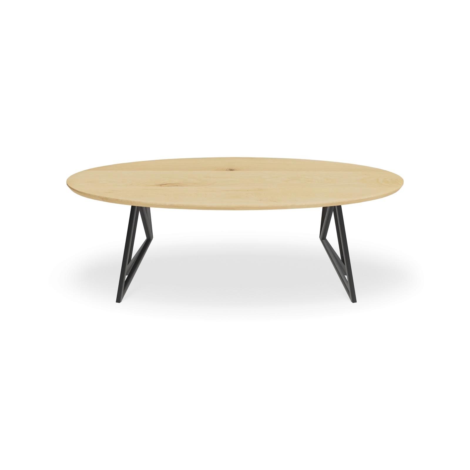 Eettafel Crosse Los - Ovaal Eiken Nature white (220x110cm)