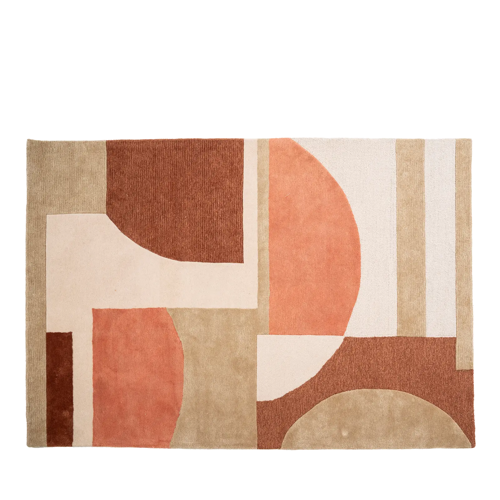 Vloerkleed Kazi - 190x290 cm - Meerkleurig: Terracotta 