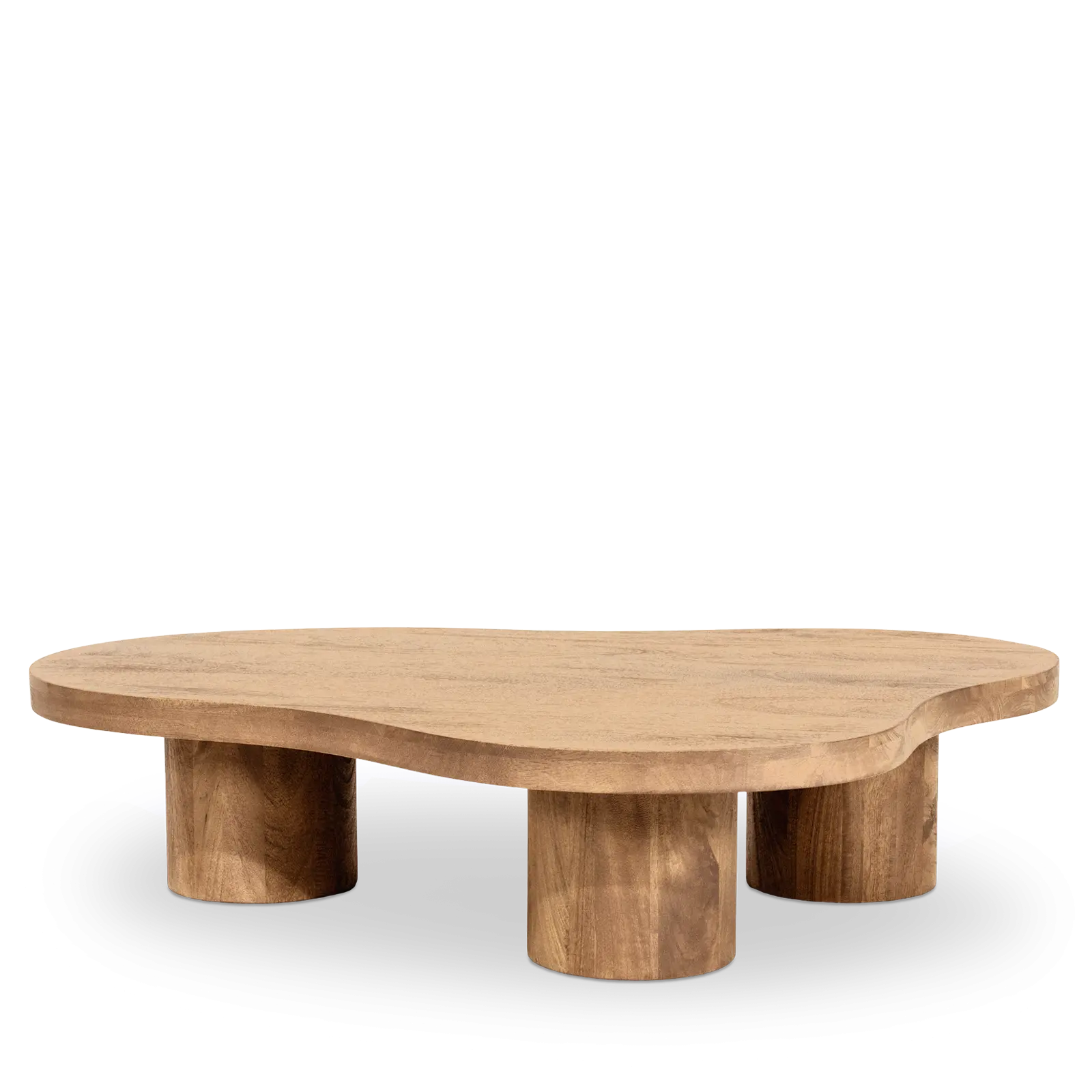 Salontafel Charlie - organisch 130x100 cm - Mangohout Naturel