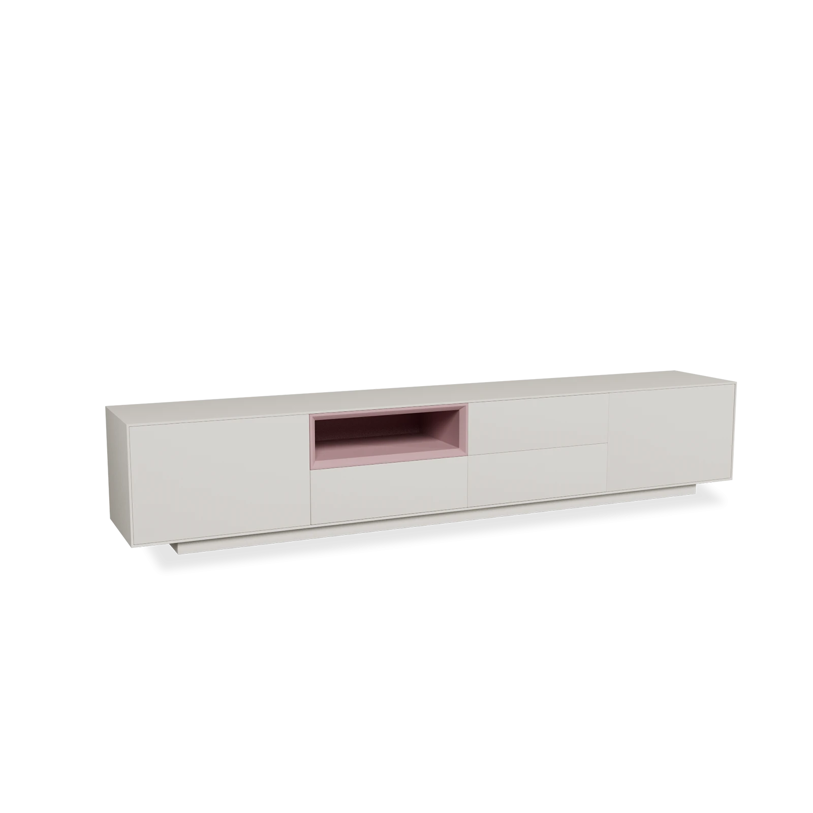 TV Meubel Pepper White 240cm Plint