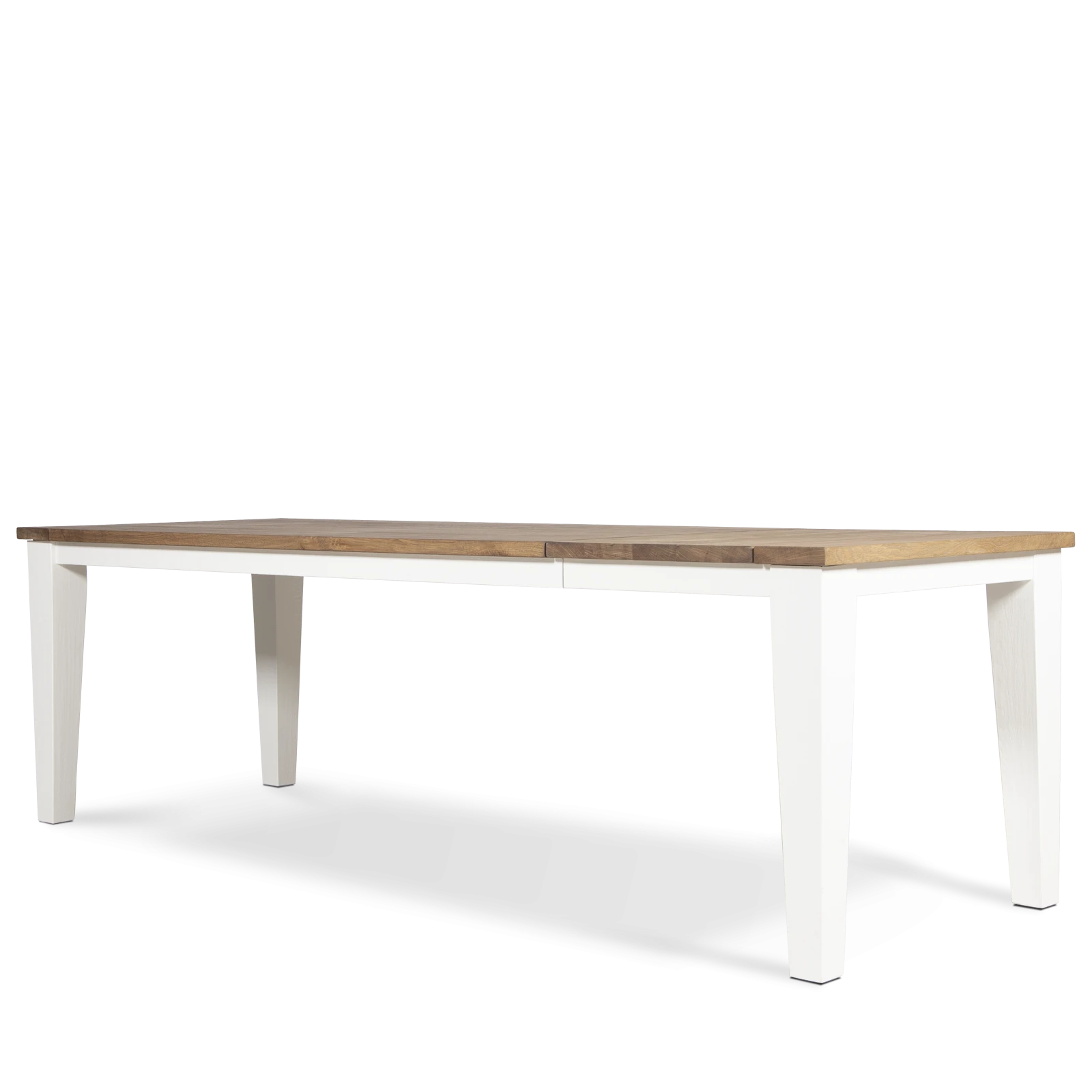 Uitschuiftafel (200/250x90cm - tussenblad) Silvercreek - Combi Verweerd/RAL9010