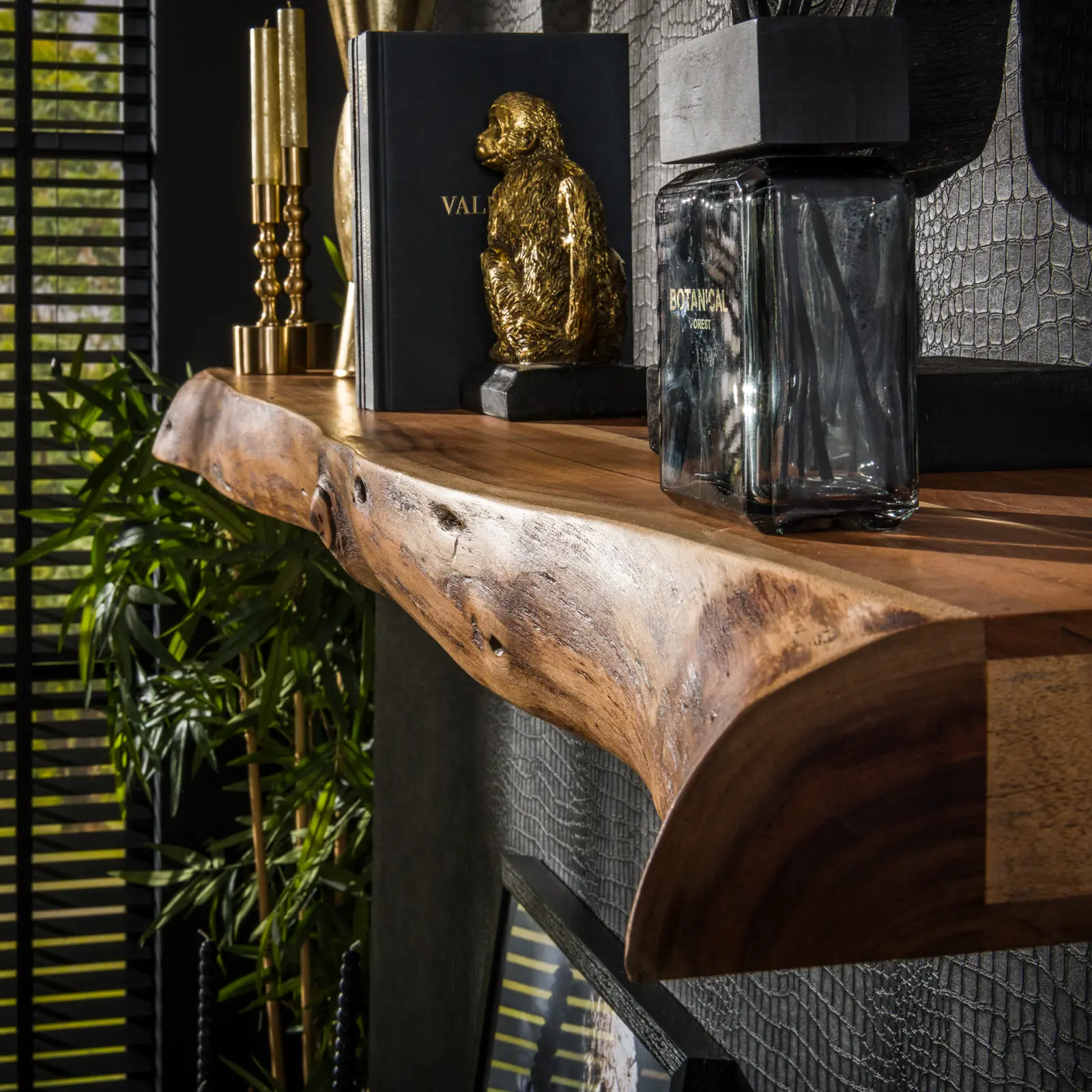 Wandplank Tree - 150 cm - Massief Acaciahout