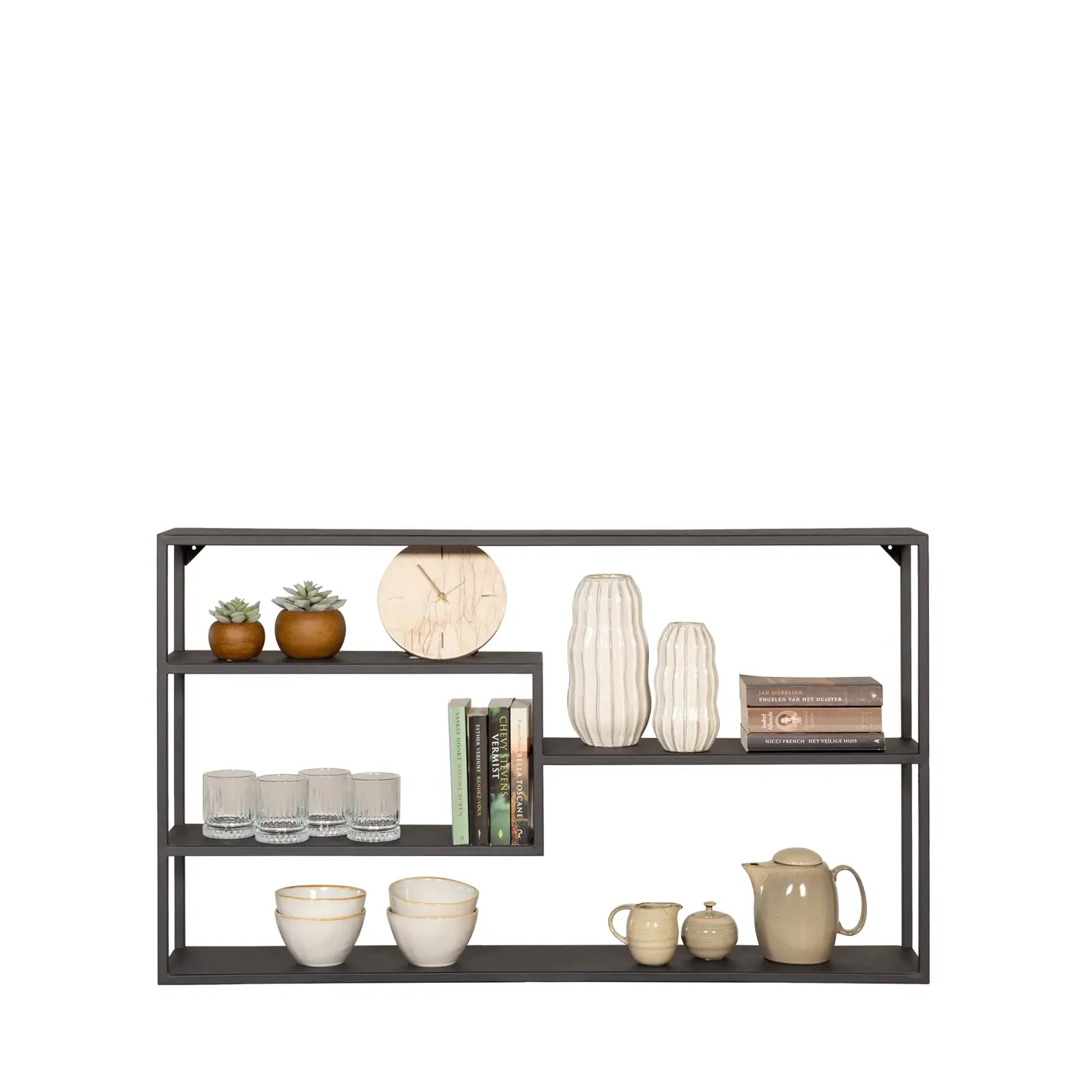 Wandrek Sue - 120x70 cm - metaal Zwart