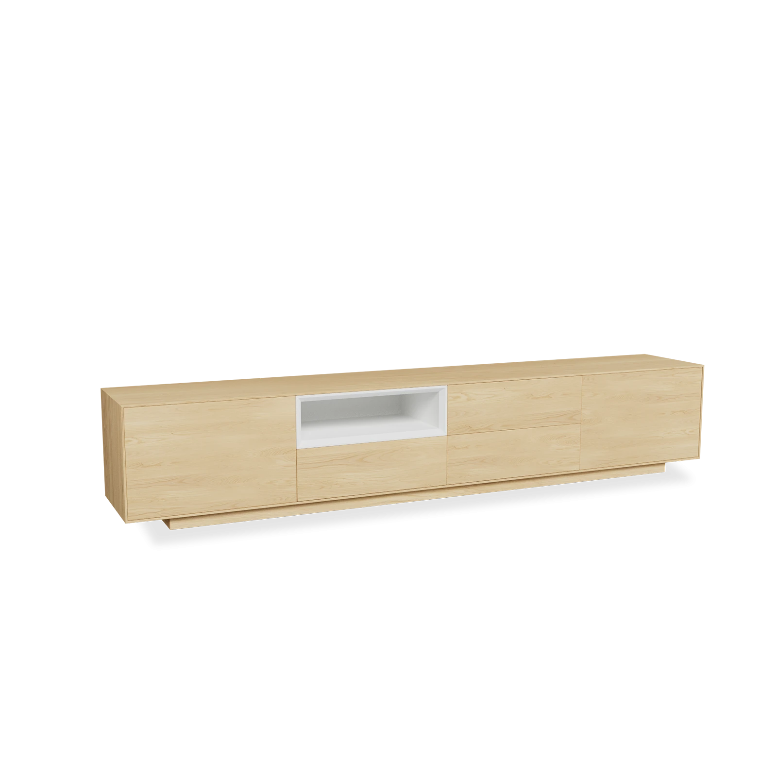 TV Meubel Nature White 240cm Plint