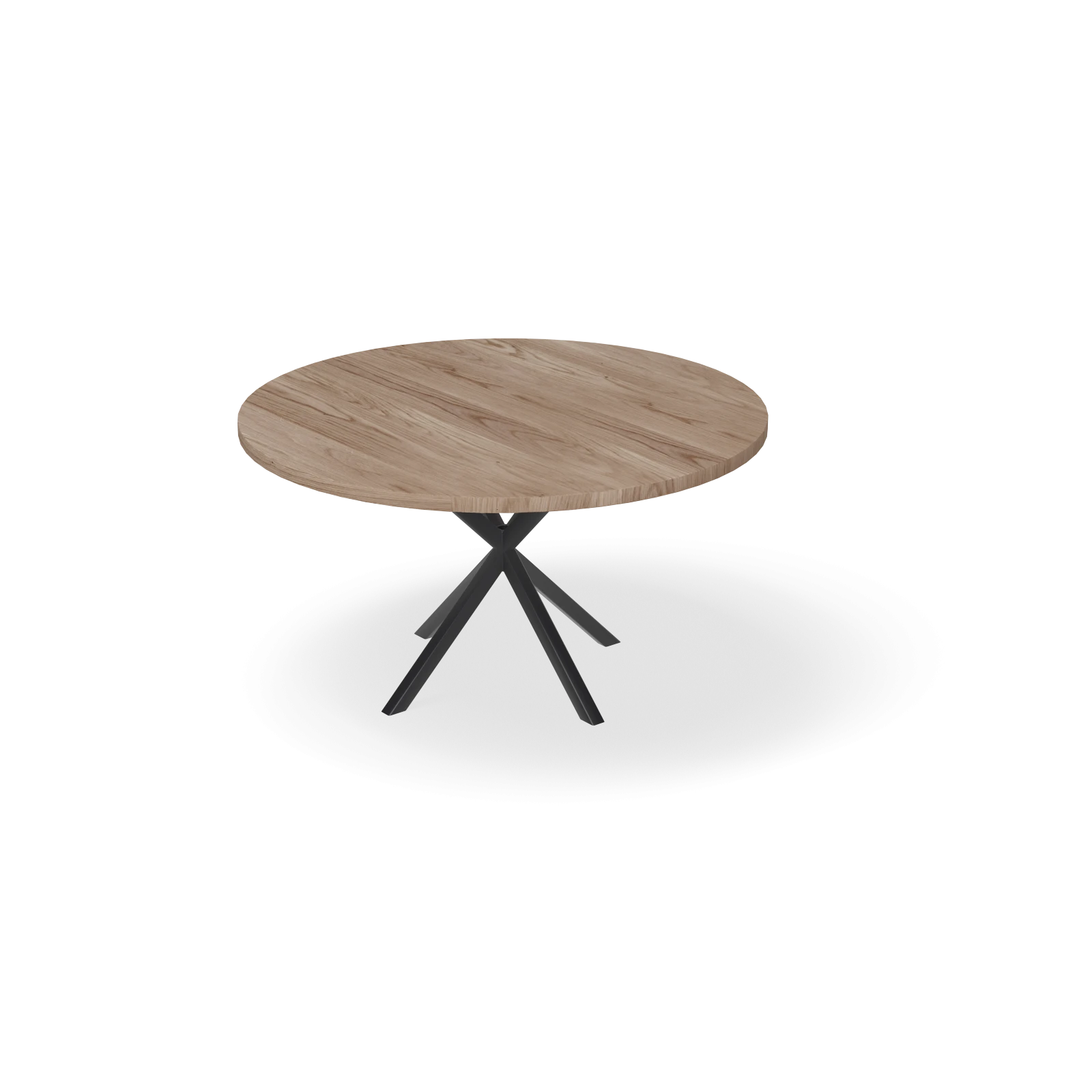 Eettafel North - Rond Eiken Kiezel (140cm)