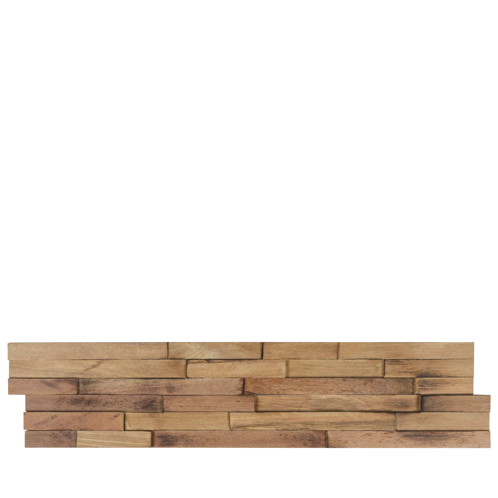 Houtstrips (set van 8) 3D Wood Panel - Hardwood Blackwash