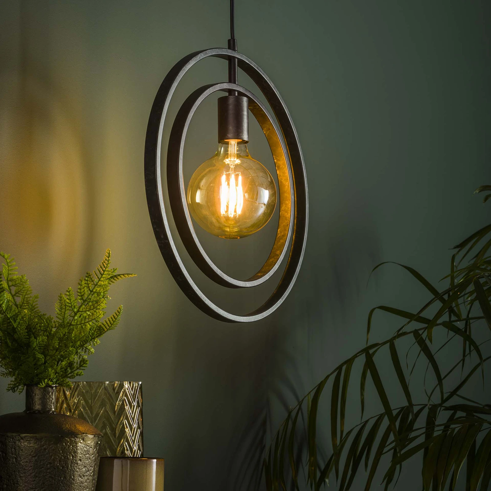Hanglamp Turn Around (1 licht) - Charcoal