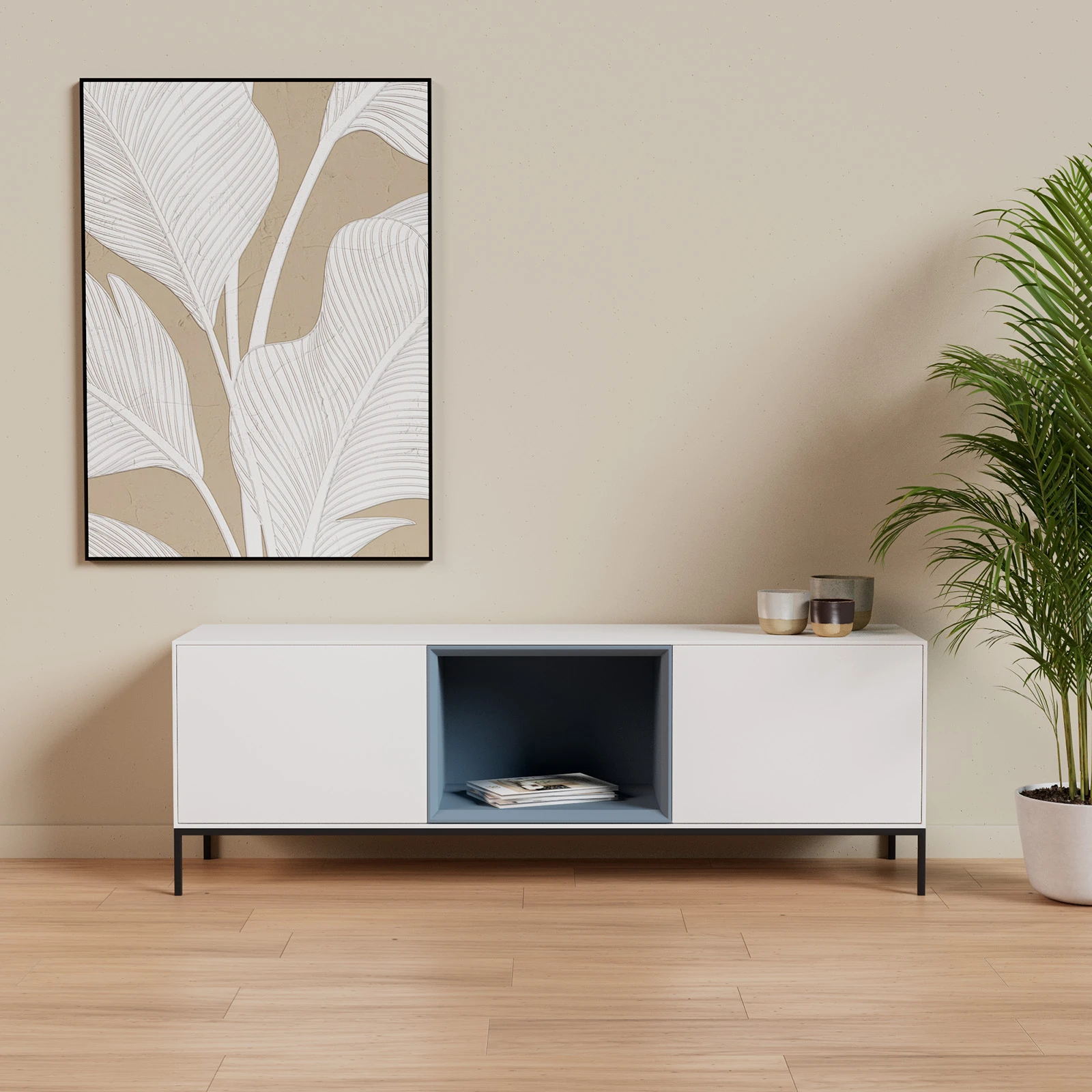 TV Meubel Signal White 160cm Poot