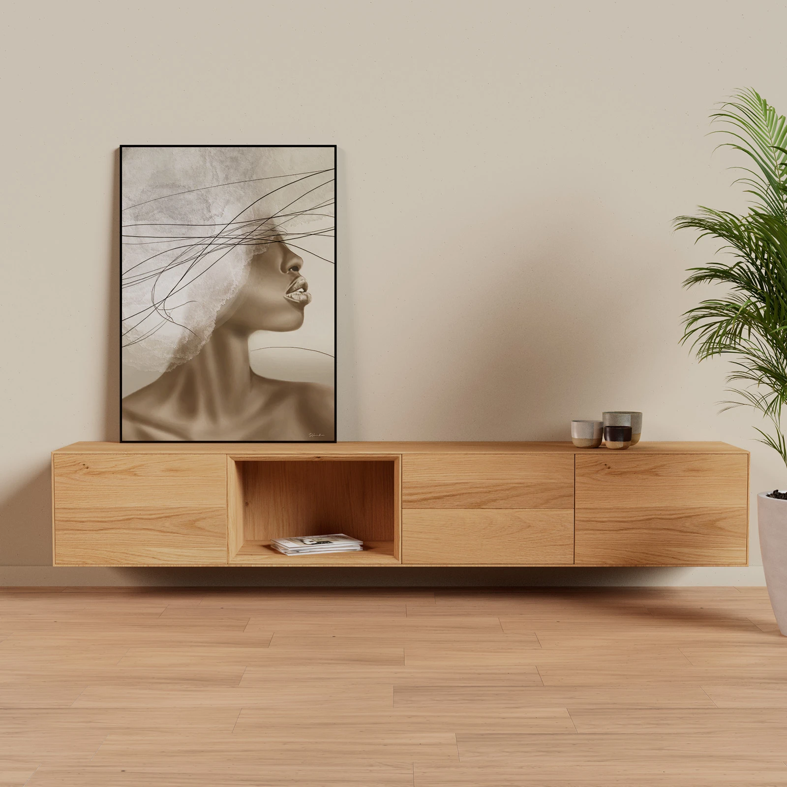 TV Meubel E5 240cm Zwevend