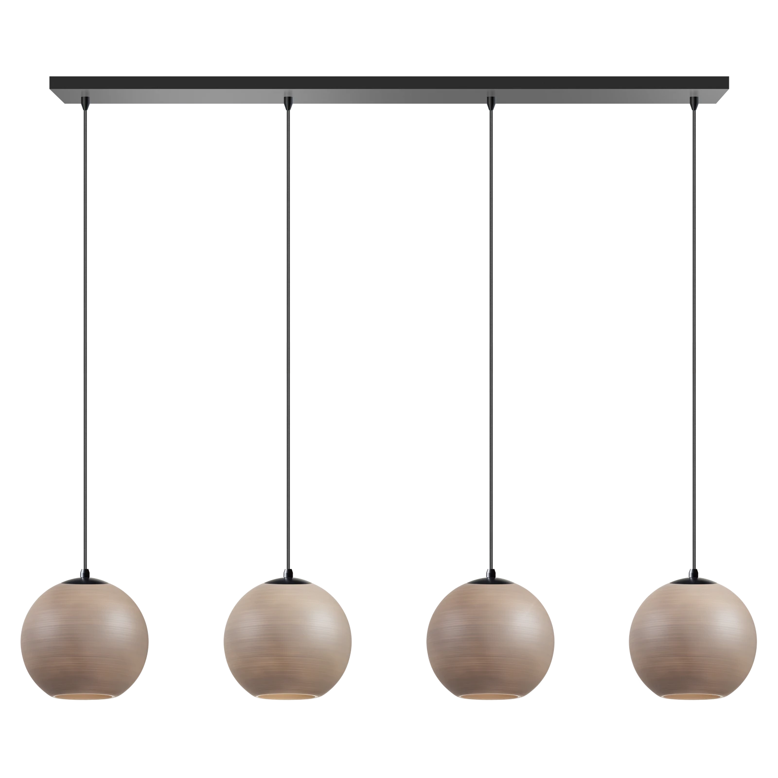 Hanglamp Orb Saturn balk (120x25x200cm) taupe X4