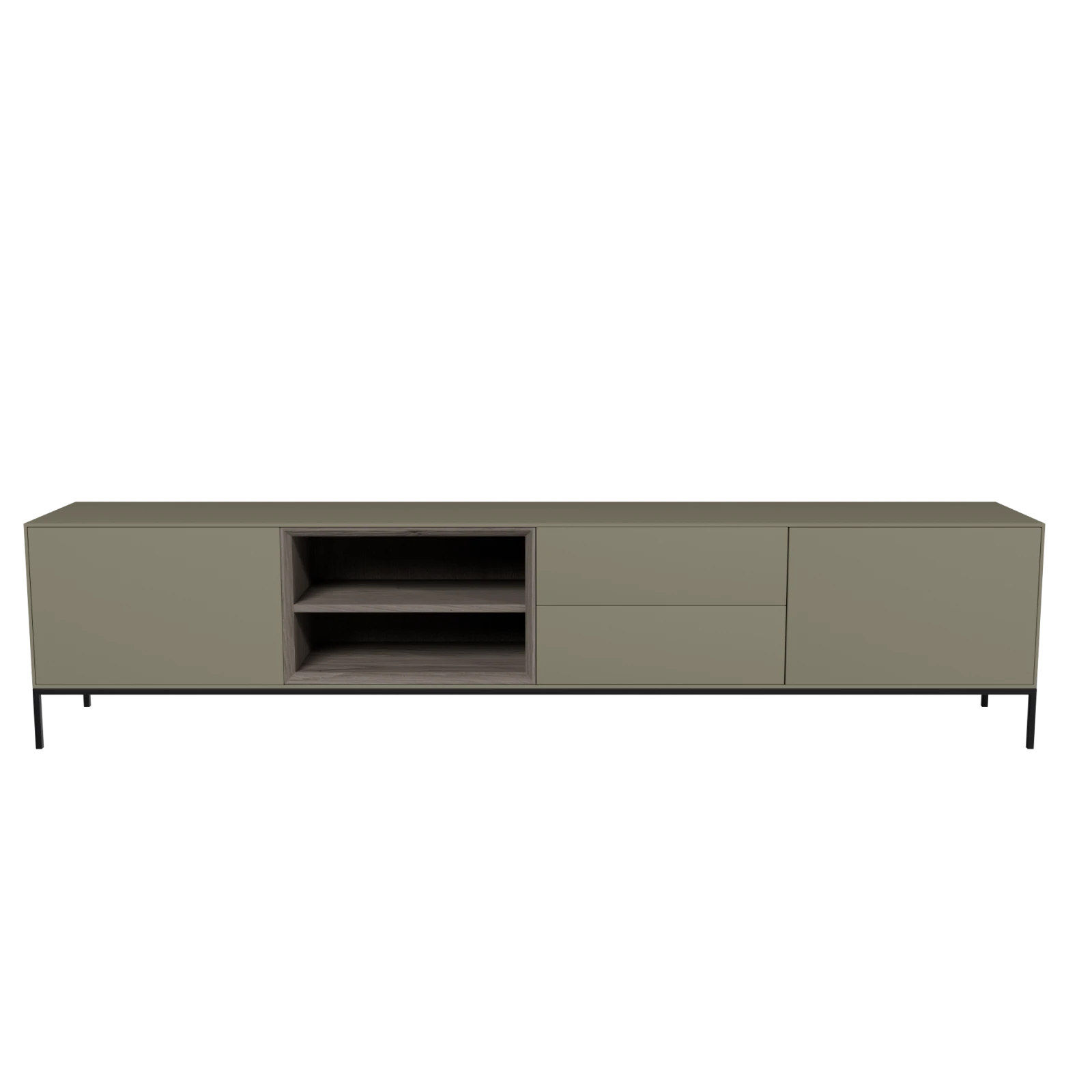 TV Meubel Moss Grey 240cm Poot