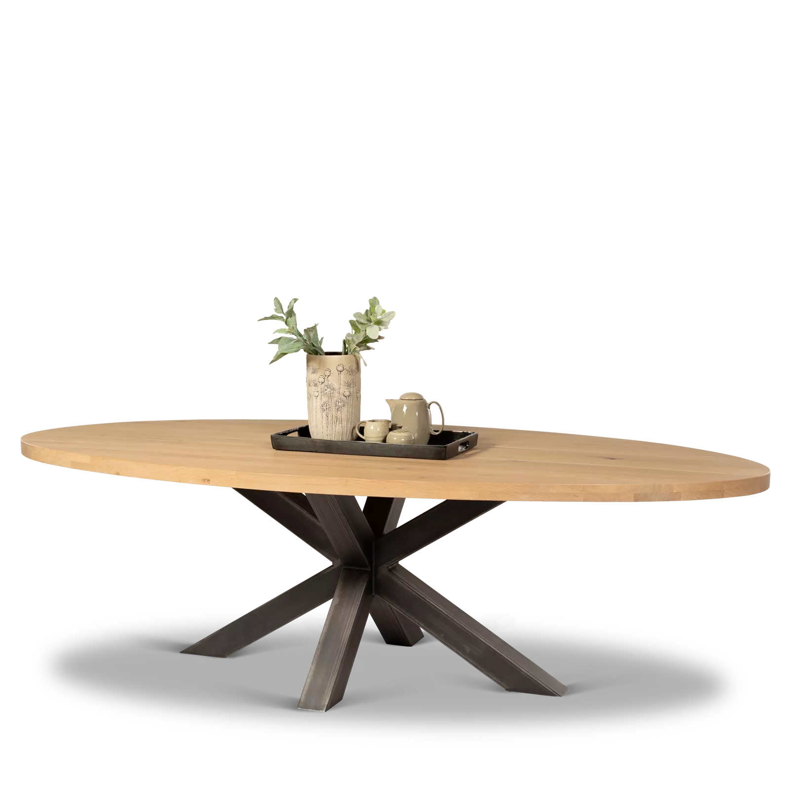 Eettafel (260x120cm) Eclips - Nature white