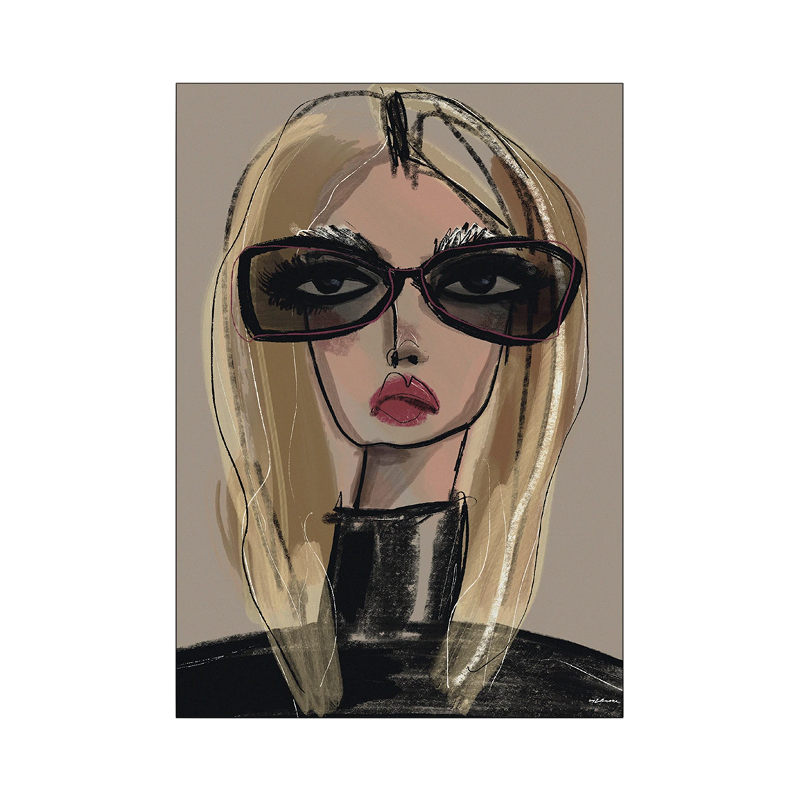 Wanddecoratie 145x110 She Knows (medium)