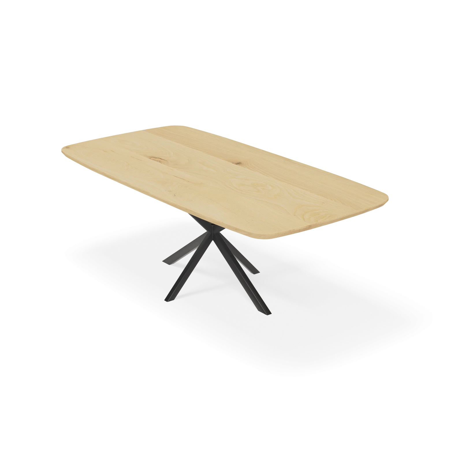 Eettafel North - Deens Ovaal Eiken Nature White (220x110cm)