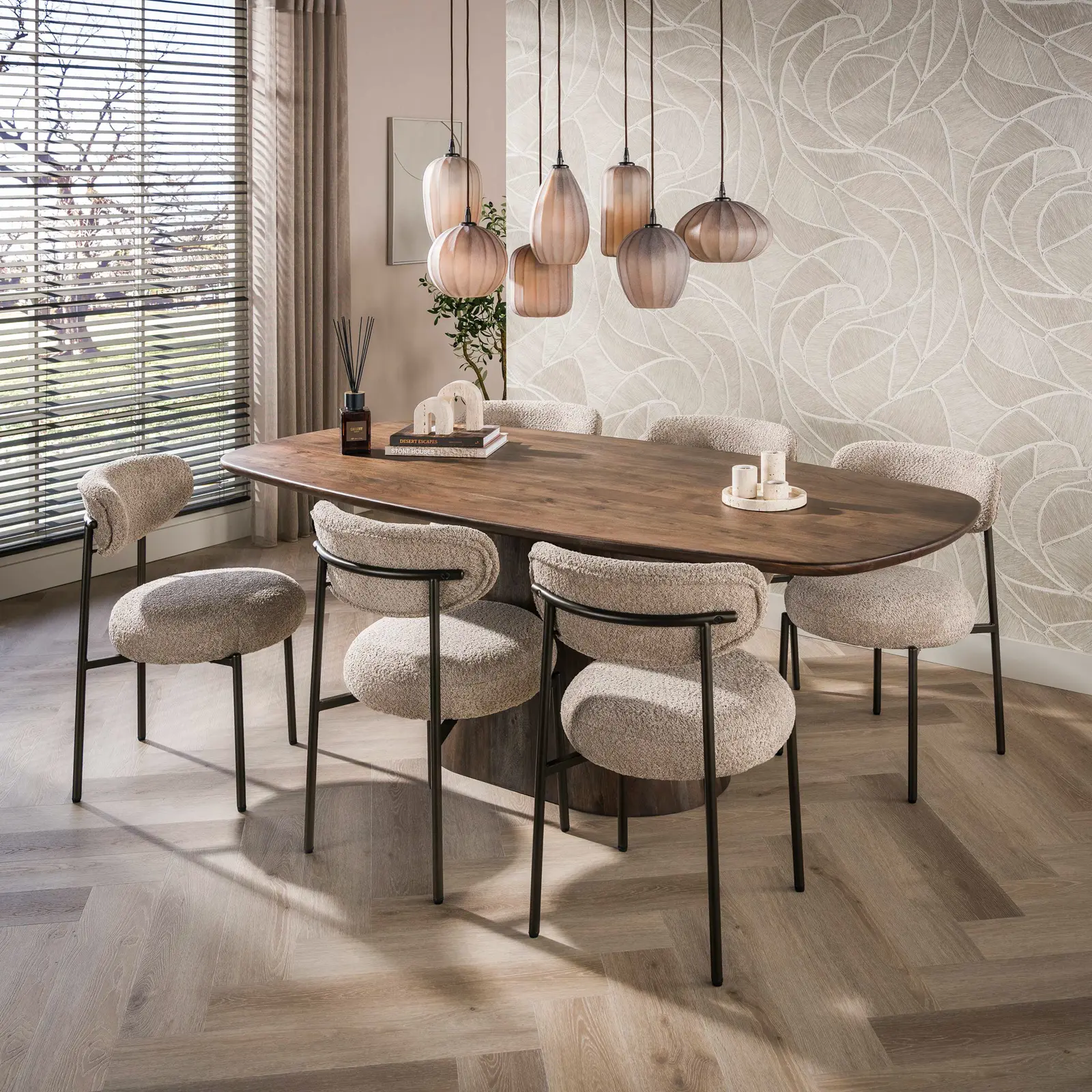 Eettafel Central - deens ovaal - 180x90cm - Acacia bruin