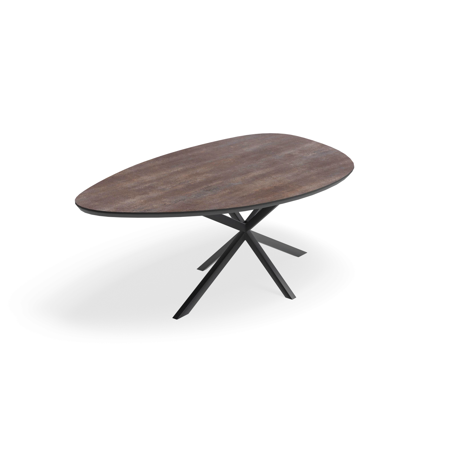 Eettafel North - Kiezel HPL Oxidised (200x120cm)
