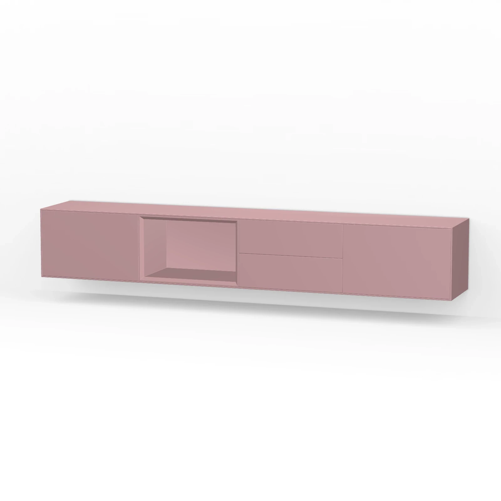 TV Meubel Retro Pink 240cm Zwevend