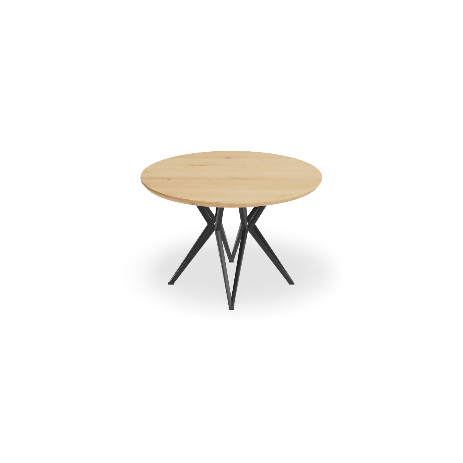 Eettafel Crosse - Rond Nature White (120cm)