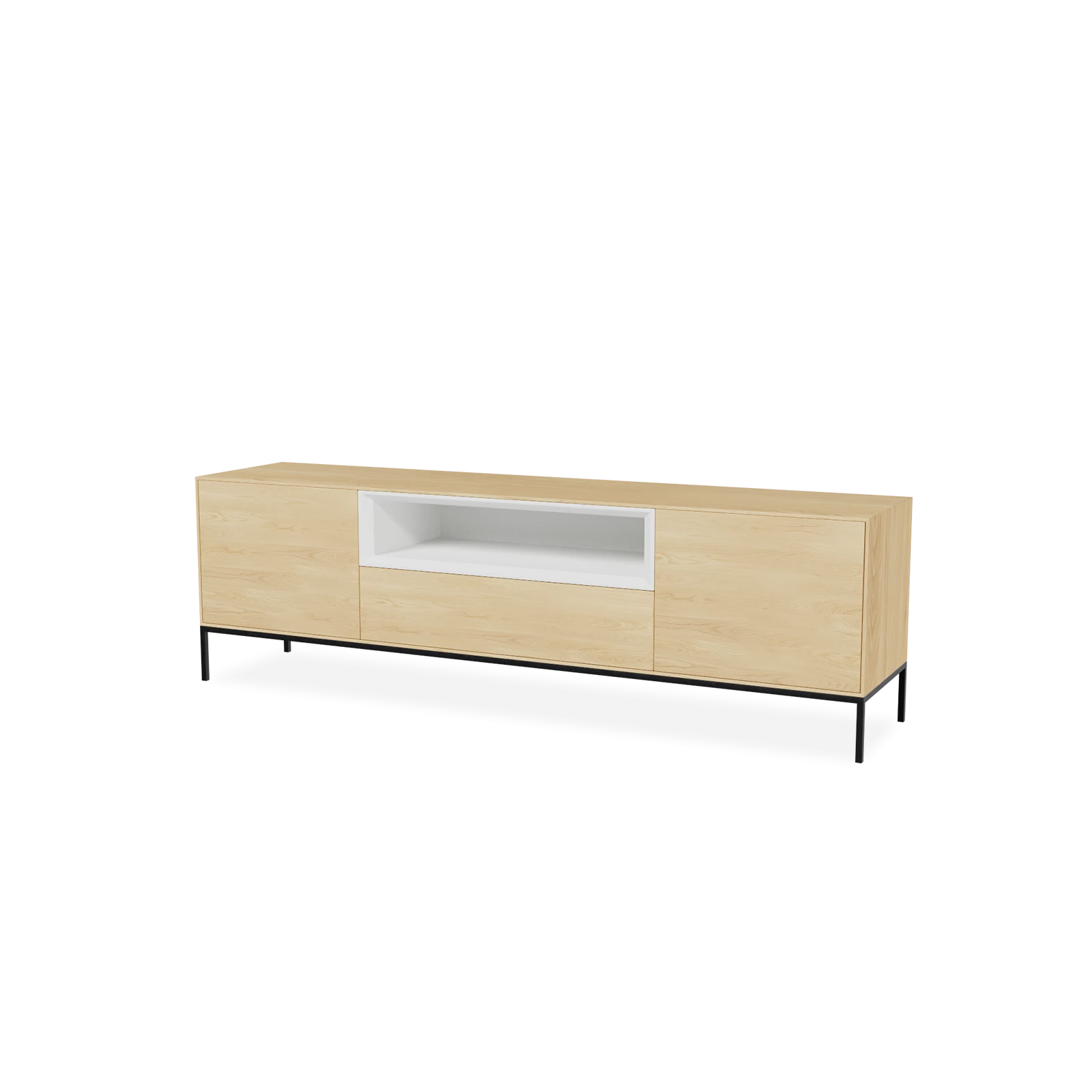 TV Meubel Nature White 180cm Poot