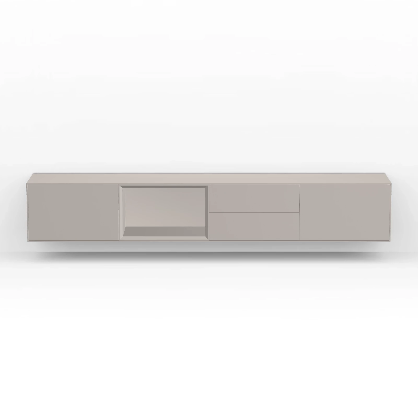 TV Meubel Cement Greige 240cm Zwevend