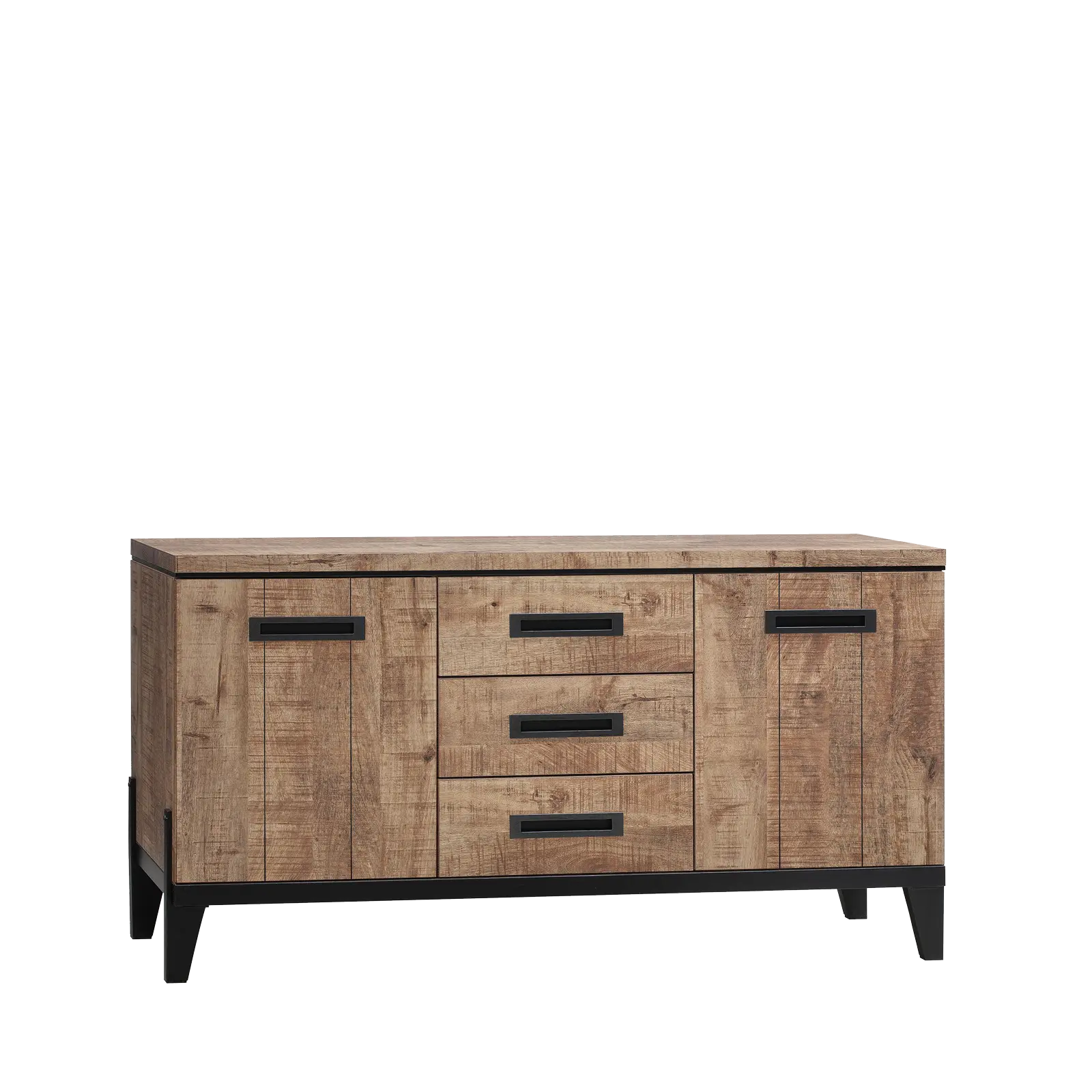 Dressoir Union - 152 cm - Lamulux Mango - 2 deuren, 3 laden